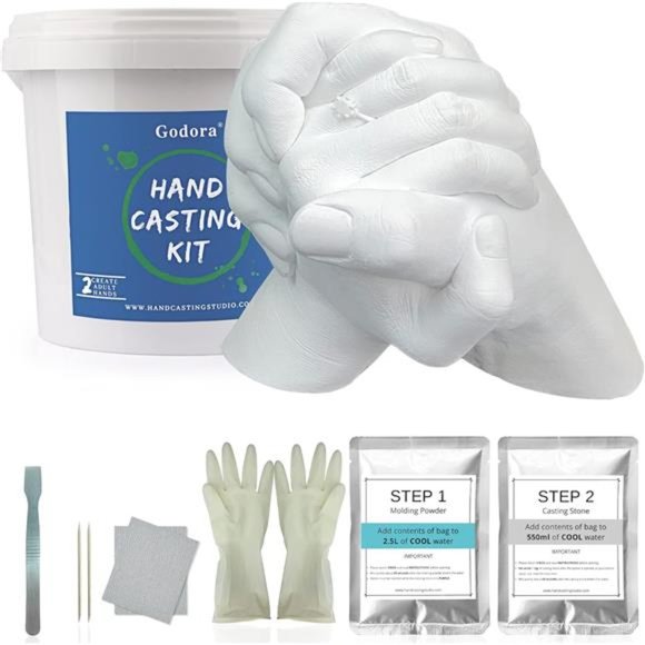 Hand Casting Kit Couples & Keepsake Hand Mold kit Couples, Molding Kits - Picture 1 of 6